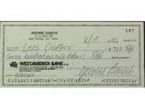 Jerry Garcia Signed Check Lens Crafters 1992
