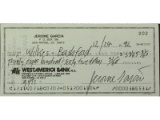 Jerry Garcia Signed Check Wilkes Bashford 1992