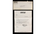 Grateful Dead Letter to Jerry Garcia from ASCAP
