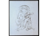 Stanley Mouse Jester Jerry Garcia Pencil Drawing