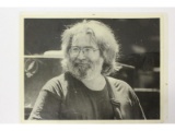 Grateful Dead Jerry Garcia B&W Photo 1986