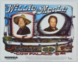 Willie Nelson & Merle Haggard Concert Poster 1983