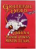 Grateful Dead Manor Downs Concert Poster 1981 RARE