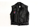 Grateful Dead Custom Motorcycle Leather Vest 1989