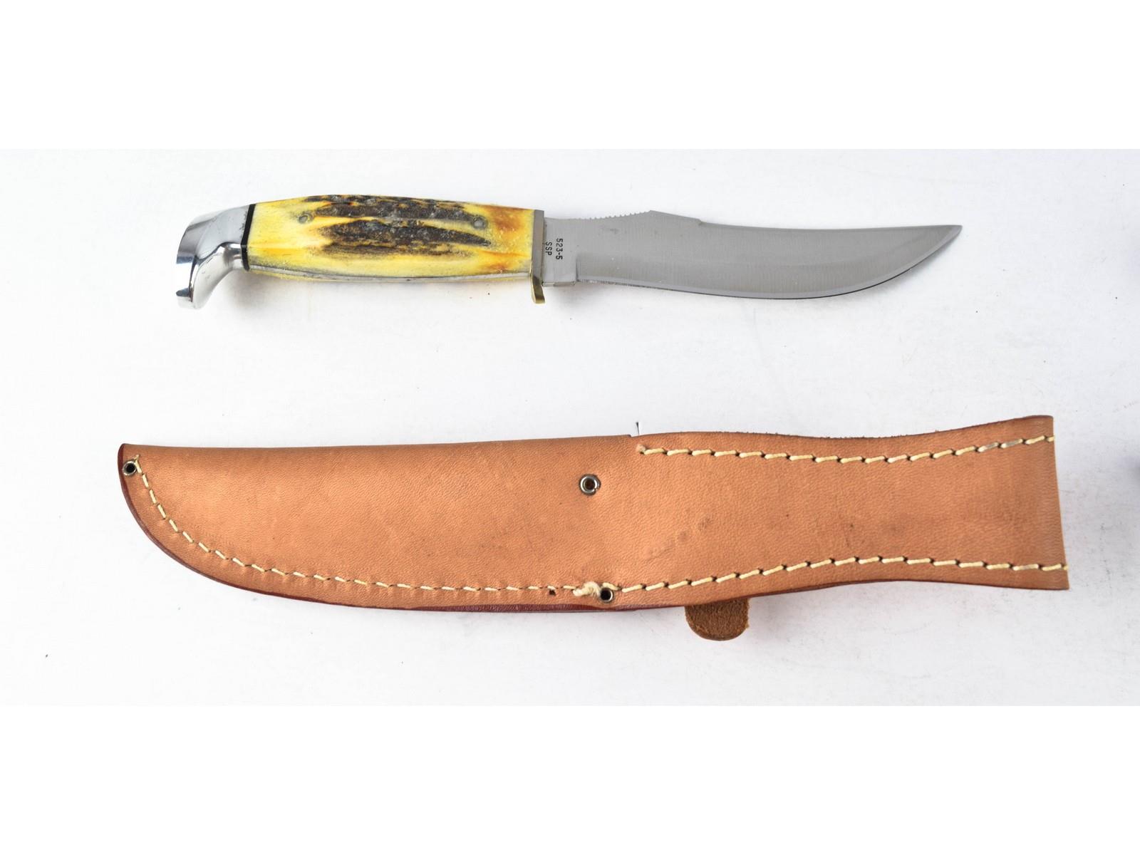 Case 1978 Red Letter Fixed Blade Set of Knives | Proxibid