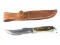Case 523-5 Blue Scroll Fixed Blade Knife