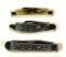3 Case Folding Knives Trapper Congress Sowbelly