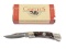 Camillus Cutlery Folding Lockback Knife 886 Wood