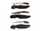 3 Fixed Blade Knives Laminated Wood Handles