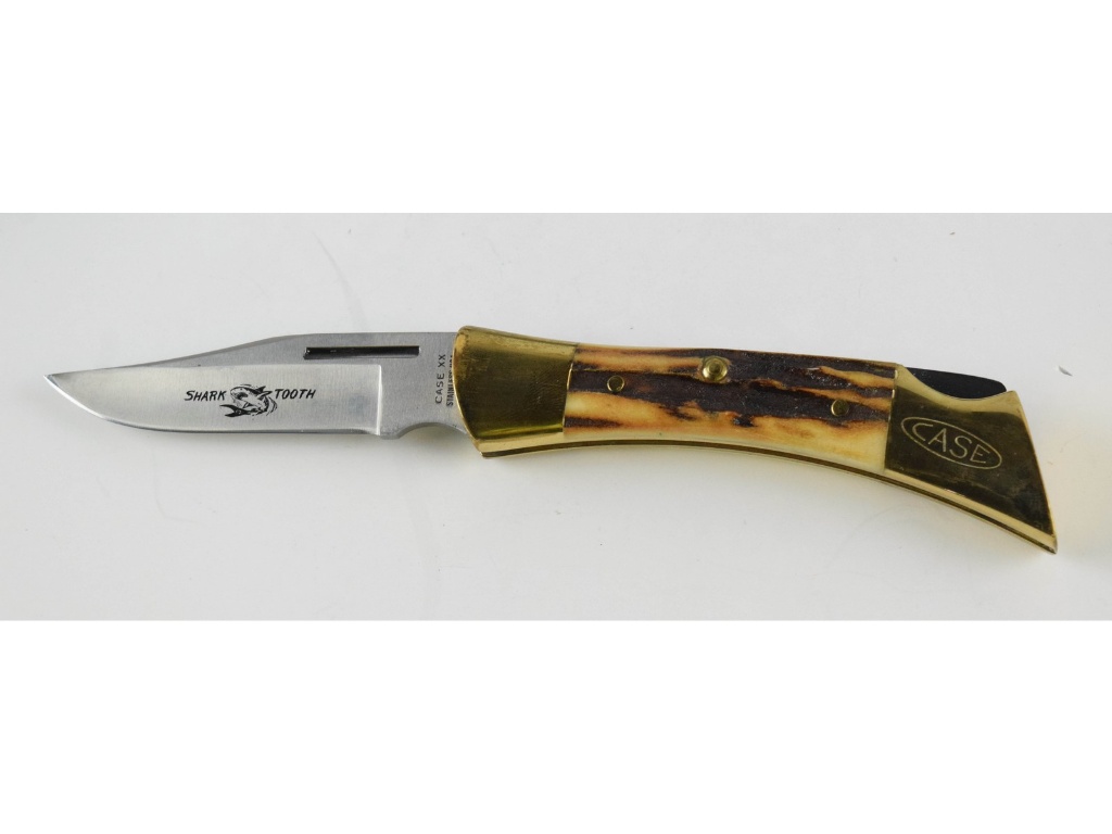 Case Shark Tooth Lock Blade Folding Knife | Guns & Military Artifacts Knives,  Blades & Tools Knives Folding Knives | Online Auctions | Proxibid