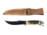 Case 523-5 Gray Etch Knife Stag 1976