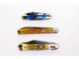 3 Case Folding Knives Copperlock Butterbean Doctor