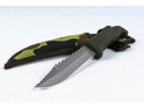 Buck Fixed Blade Knife 639 Rubberized with Sheath