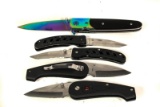 5 Folding Knives Frost Barracuda Linerlock