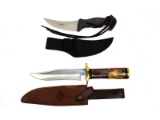 2 Fixed Blade Knives Chipaway Cutlery Master USA
