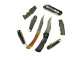 8 Folding Knives Camillus Holub Buckmaster