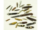 26 Various Pocket Knives Use for Restoration