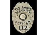 Obsolete Key Largo Security Officer Badge