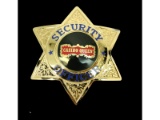 Obsolete Casino Queen Security Officer Badge