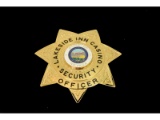 Obsolete Lakeside Inn Security Officer NV Badge