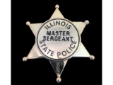 Obsolete Illinois Master Sergeant Police Badge