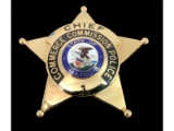 Obsolete IL Commerce Commission Police Chief Badge