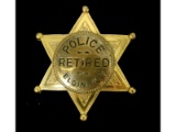 Obsolete Police Retired Elgin IL Badge