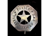 Obsolete Police Texas Mexican RWY Badge
