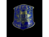 Obsolete Press S.F. Chief of Police Badge