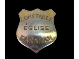 Obsolete Constable Eglise Farnham Badge