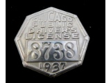 Obsolete Chicago Public Driver's License Badge