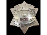 Obsolete Officer Deputy Sheriff Cook County Badge