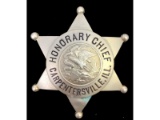 Obsolete Carpentersville IL Honorary Chief Badge