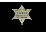 Obsolete Special Deputy Sheriff Mercer Badge