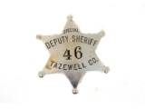 Obsolete Special Deputy Sheriff Tazewell Badge