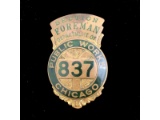 Obsolete Section Dept Public Works Chicago Badge