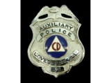 Obsolete Auxiliary Police Loves Park IL Badge