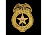 Obsolete Sheriff Vermillion County IL Badge