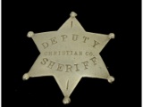 Obsolete Deputy Christian County Sheriff Badge