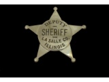 Obsolete Deputy Sheriff La Salle IL Badge