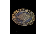 Obsolete J&L Pallet Service Elgin Illinois Badge