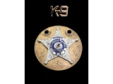 Obsolete Sammy Hampshire Police K-9 Illinois Badge