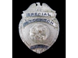 Obsolete Special Stockton Police Badge