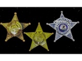 Obsolete 3 Clerk Deputy Sheriff Patrol IL Badges