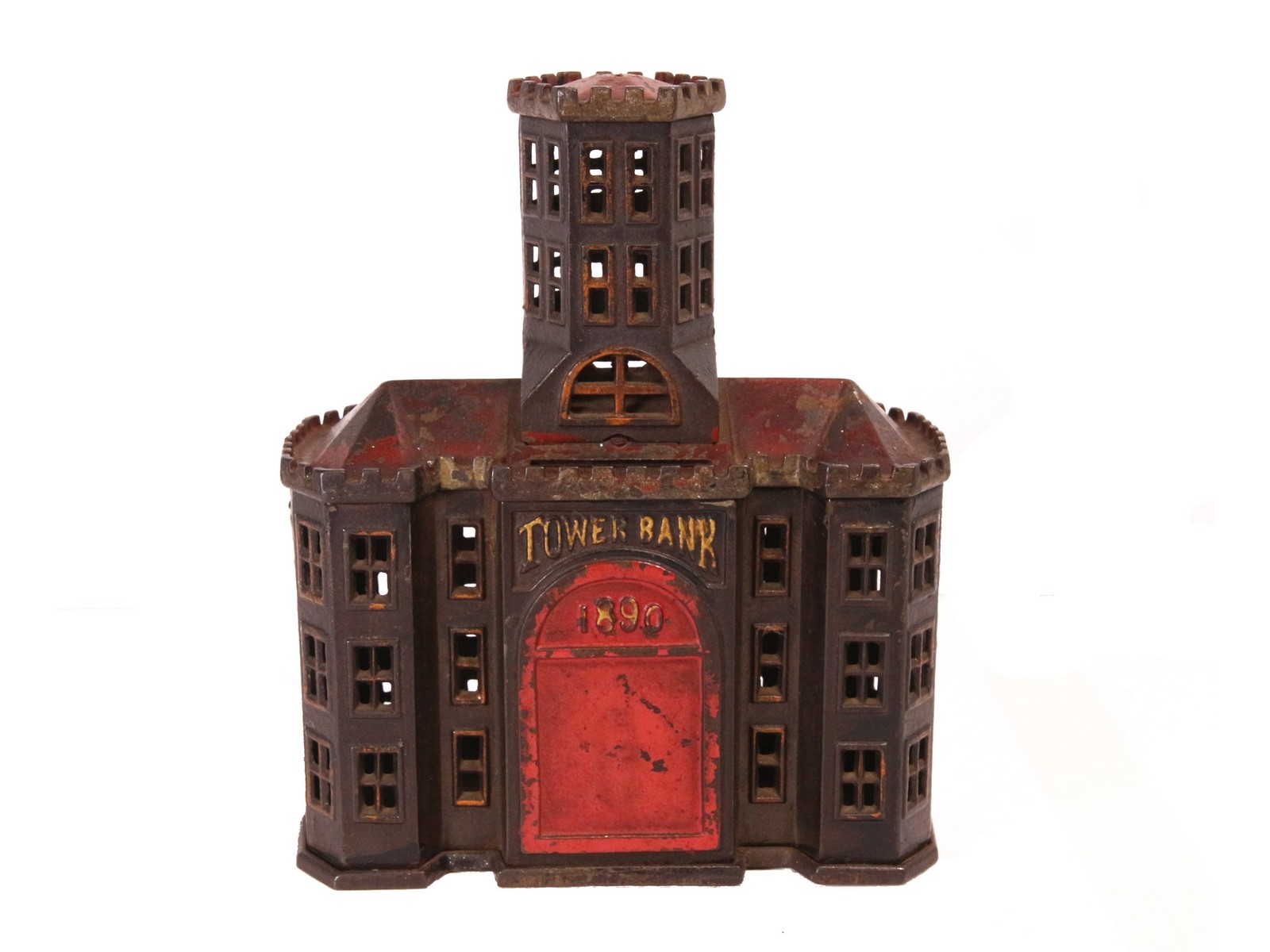 Vintage Cast Iron Penny Bank 