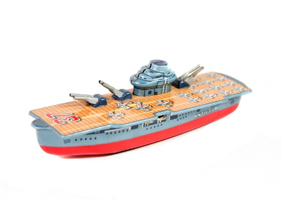 Navy War Ship Antietam Tin Plate Toy