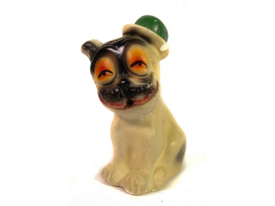 Chalk Ware Pug Dog