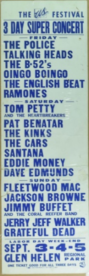 Grateful Dead Buffet Petty Festival Poster 1982