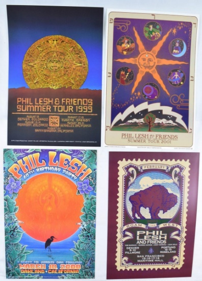 4 Phil Lesh & Friends Concert Posters '99 '00 '01
