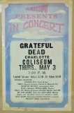 Grateful Dead Charlotte Coliseum Poster 1979